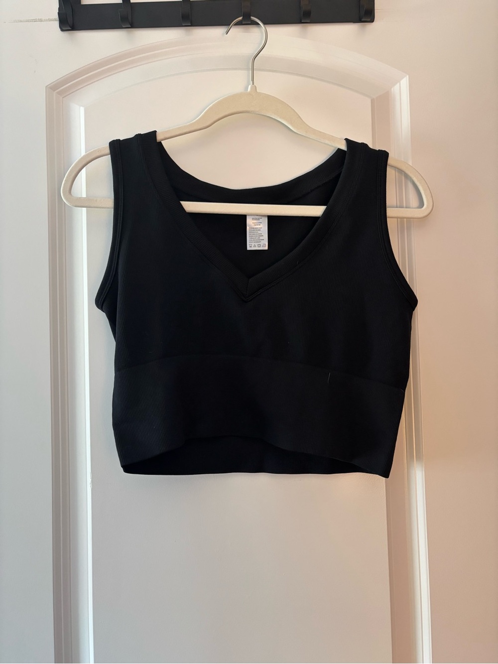 Target Black V-Neck Cropped Tank Top